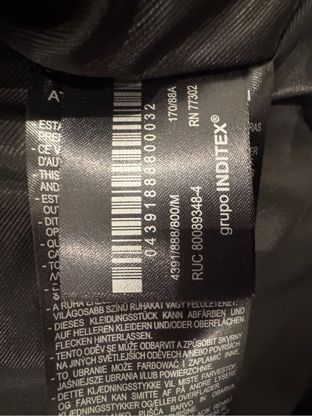 Zara Faux Leather Bomber Jacket Size M - Picture 7 of 8